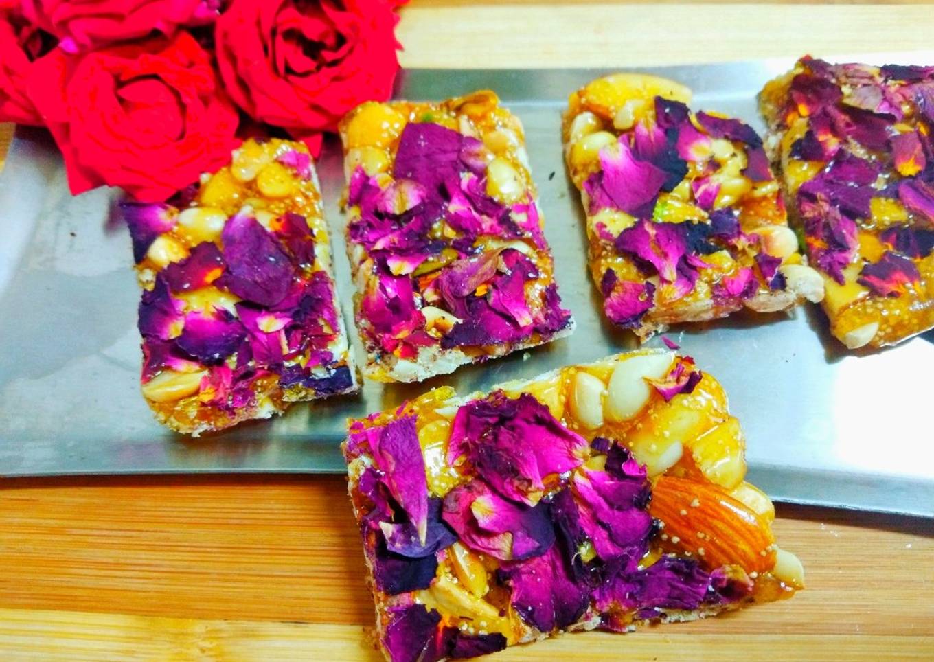 Rose and dry fruit chikki