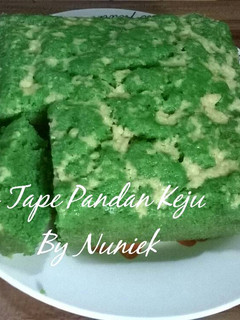 Foto resep BOLU KUKUS TAPE PANDAN KEJU SUPER SIMPLE (Tanpa Mixer, Tanpa Telur)