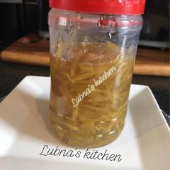 A picture of Homemade stem Ginger in Syrup:.