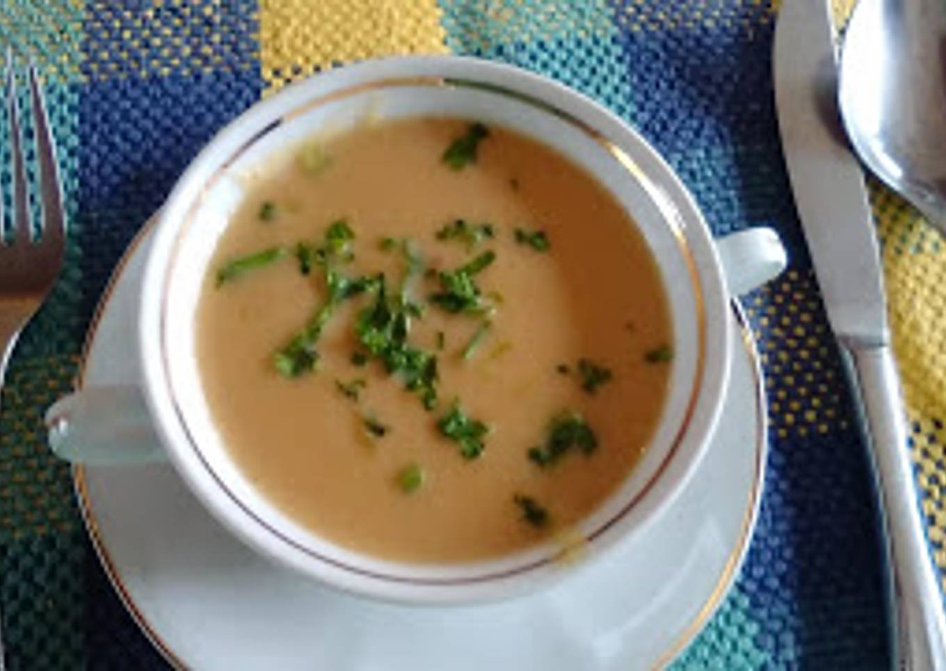 Crema de lentejas rojas