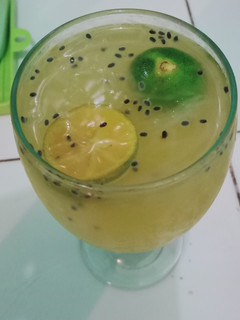 Foto resep Es jeruk jelly kelapa