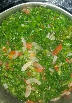 A picture of Fried Spinach.