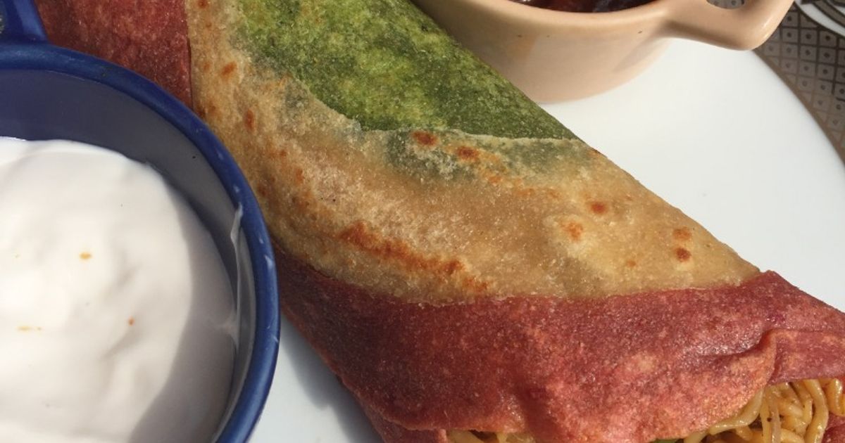 Tricolour Wraps Recipe by Ruchika Rajvanshi - Cookpad