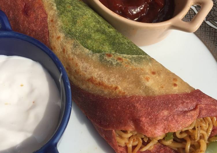 Simple Way to Prepare Award-winning Tricolour indo chineese wrap