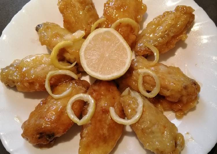 Steps to Make Any-night-of-the-week Lemon Chicken Wings