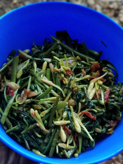 Foto resep Tumis kangkung bunga pepaya