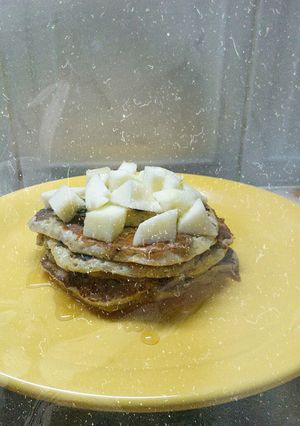 Una foto de Pancakes de banana sin tacc