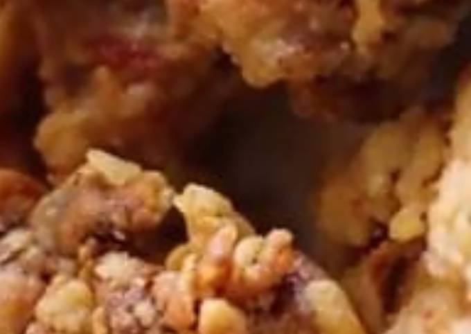 Easiest Way to Make Thomas Keller Fried chicken with flour bits