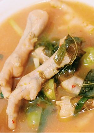 Foto resep Asem pedas ceker daun kedondong