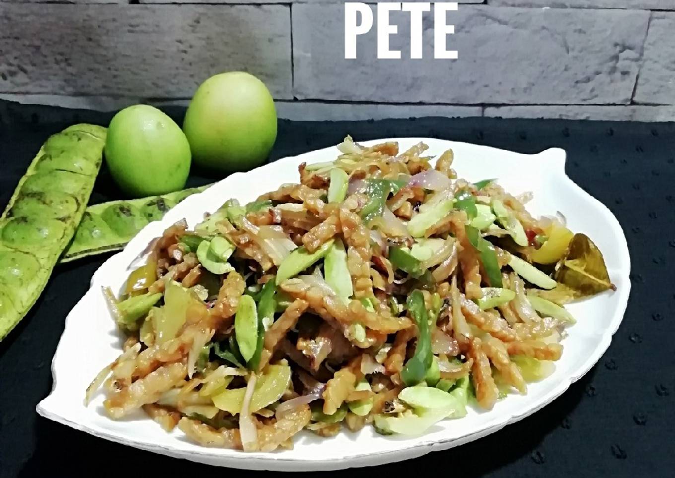 747.Tumis Tempe Teri Pete Cabe Ijo