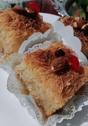 صورة لوصفة بقلاوة الكنافة(القطايف)
