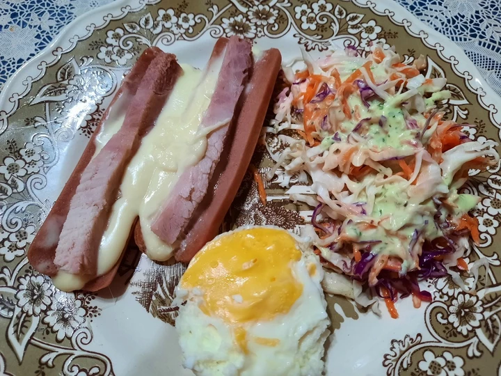 Receta Ensalada coleslaw - cortada en mandolina (sin crema)  que Muy delicioso