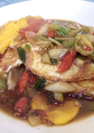Foto resep Telur ceplok saos tiram