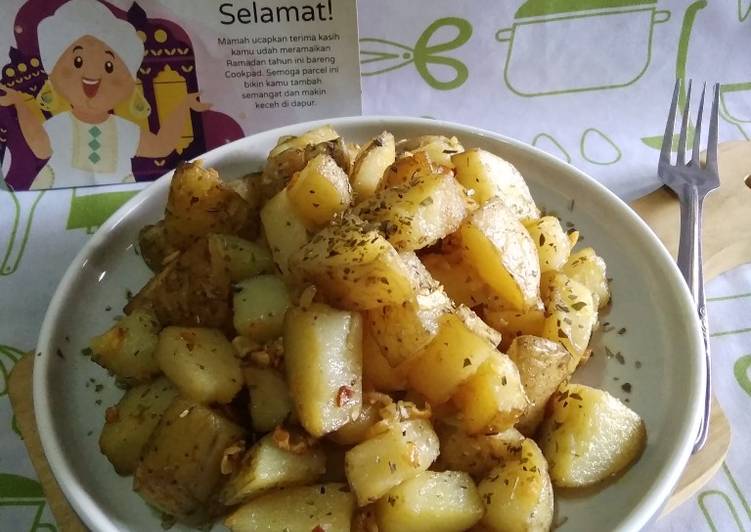 Resep Garlic Potato Super Enak
