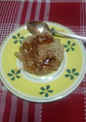 Una foto de Galletita de avena y ciruela al microondas