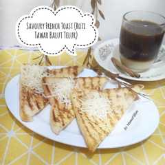 Savoury French Toast (Roti Tawar Balut Telur)-レシピのメイン写真