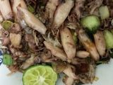 Cumi Asin tumis pete pedas Limo