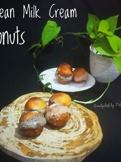 Foto resep Korean Milk Cream Donuts
