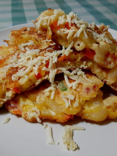 Foto resep Macaroni with vegetable cheese egg