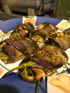 Una foto de Rollos berenjenas mozzarella con pechuga de pollo