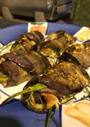 Una foto de Rollos berenjenas mozzarella con pechuga de pollo