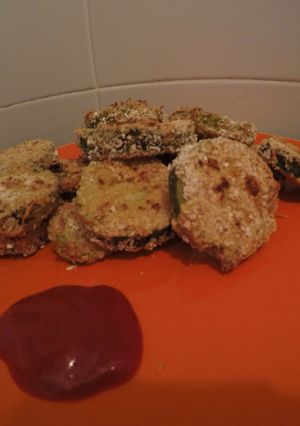Una foto de Zucchini panizado