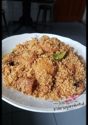 Foto resep Dendeng Ragi Ayam / Ayam Serundeng