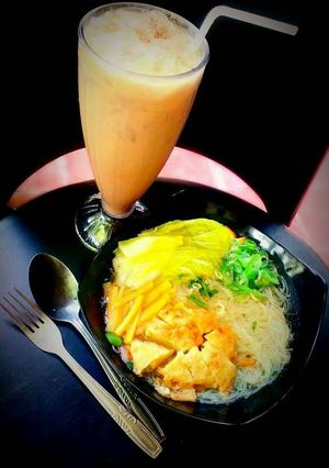 Foto resep Bihun kua bawang instan