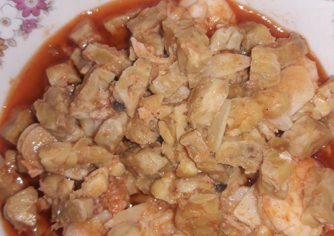 Tumis tempe udang ladaku