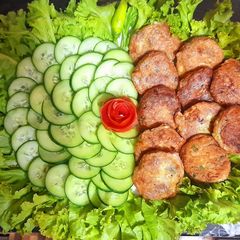 A picture of Chicken shami kabab.