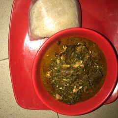 Afang soup A picture of Afang soup.