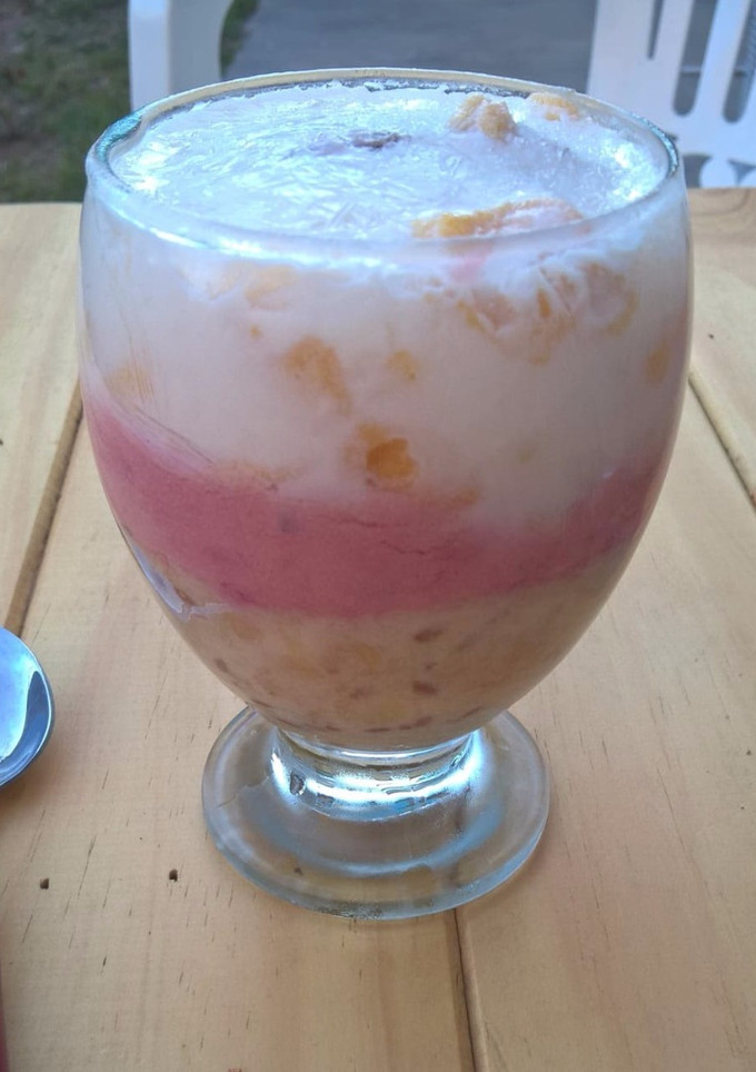 Una foto de Postre 🍦 Helado Frutal Súper light!!