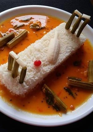 सांबर चावल (sambar chawal recipe in Hindi) रेसिपी मुख्य फोटो