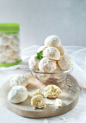 Foto resep Kue Putri Salju Keju