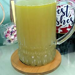 A picture of Homemade chicken stock.