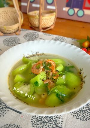 Hình của món Canh Mướp Khía Nấu Tôm Khô.
