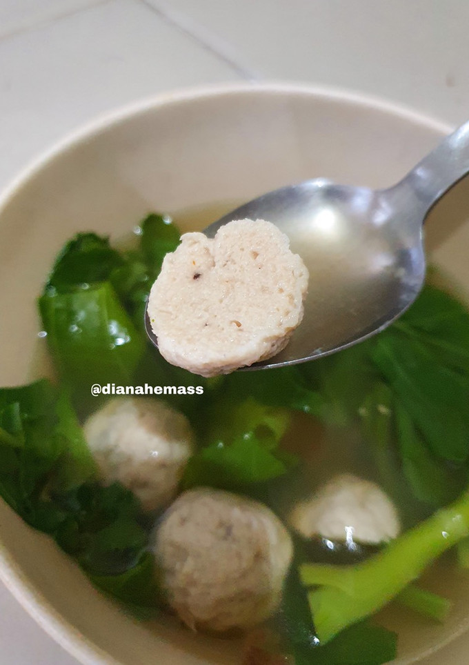 Foto resep Homemade Bakso No MSG, Kenyal, Gluten Free