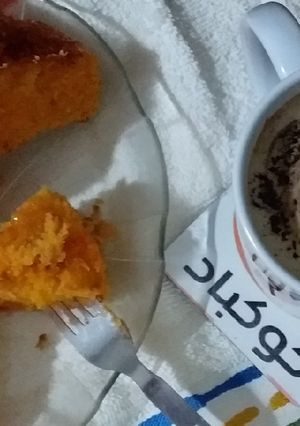 صورة لوصفة كيكة الزعفران في الخلاط