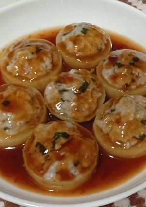 Foto resep Citkwa yeong yui yuk/labu bulu isi adonan ikan dace