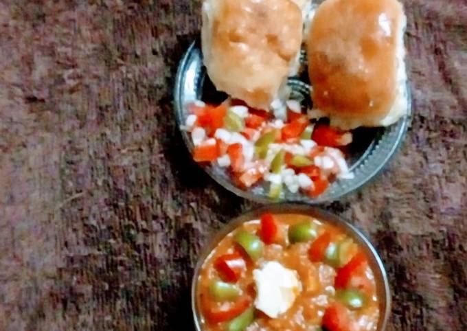 Butter pav bhaji