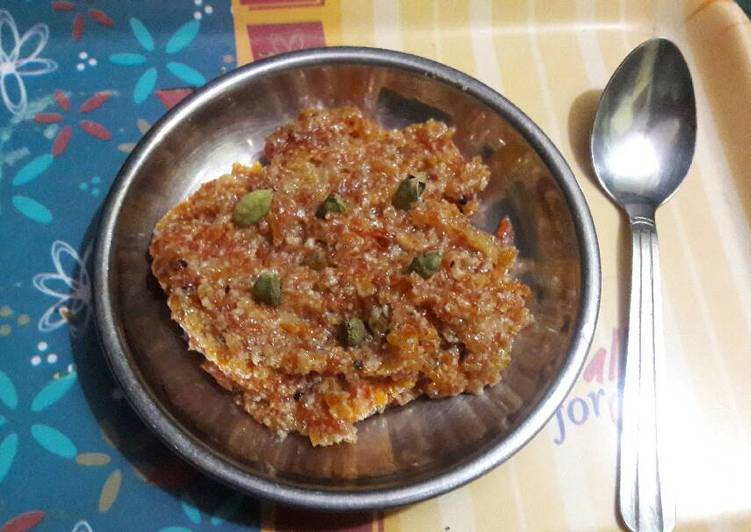 Recipe: Delicious Gajar ka halwa