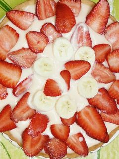 صورة لوصفة تورتة بالفراولة