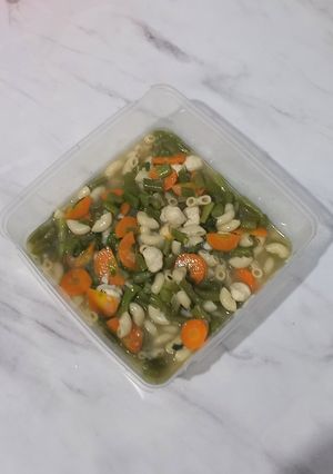 Foto resep Sup Makaroni Buncis