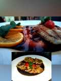 Filete de pescado en salsa de soya con jengibre