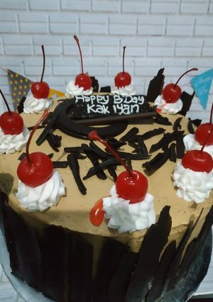 Foto resep Black Forest cake tart