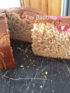 Una foto de Saludable bizcocho de fresa