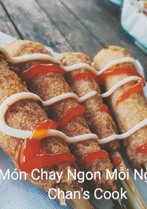 Hình của món Đùi gà chay chiên.