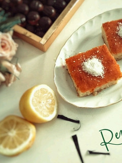 Foto resep Revani / Semolina sponge cake with syrup