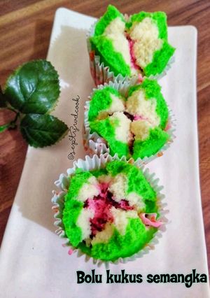 Foto resep 063. Bolu mekar semangka 🍉🍉🍉