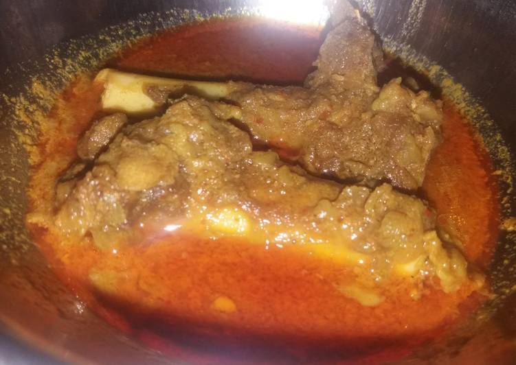 Goat bone curry